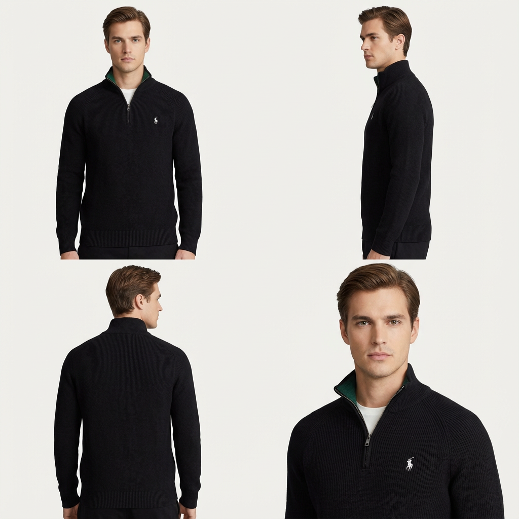 Ralph Lauren Zip Collar Sweater (Winter Sale)