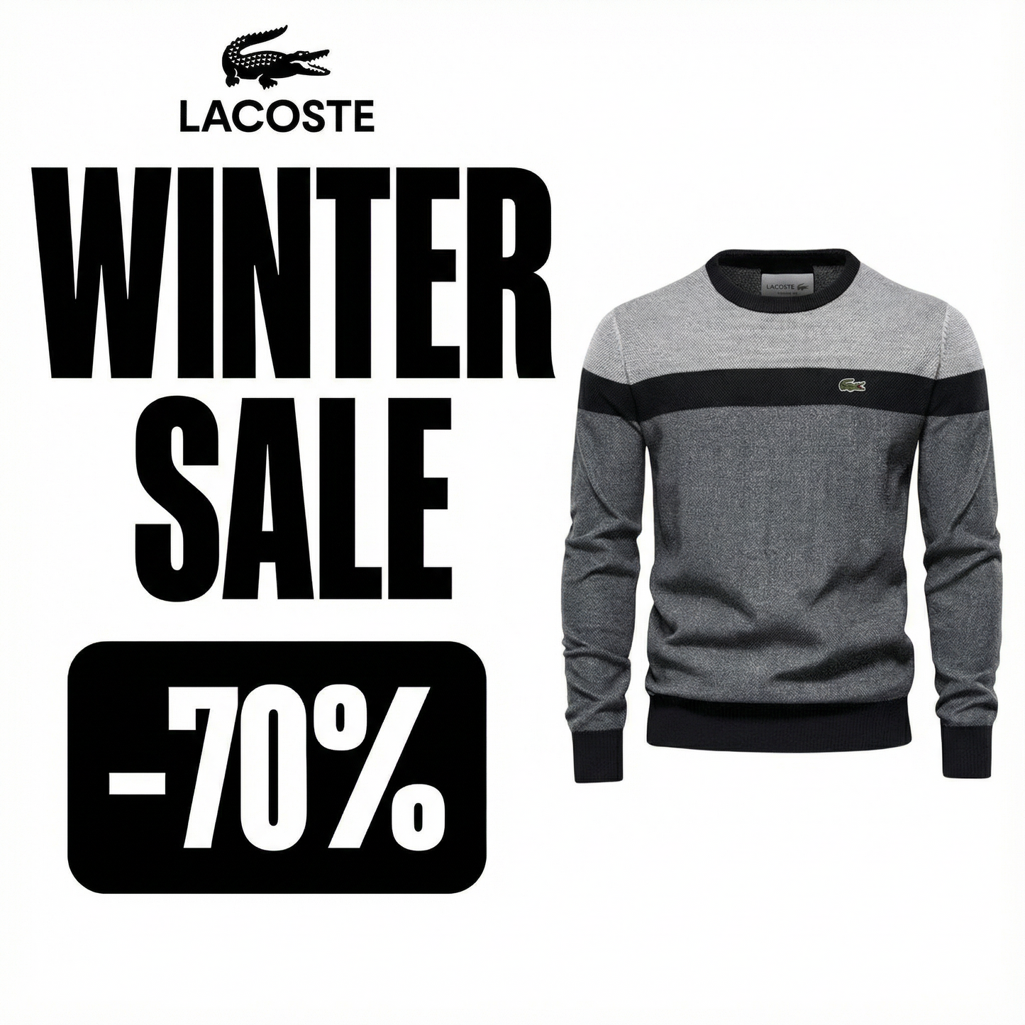 Lacoste Cotton Sweater (Winter Sale)