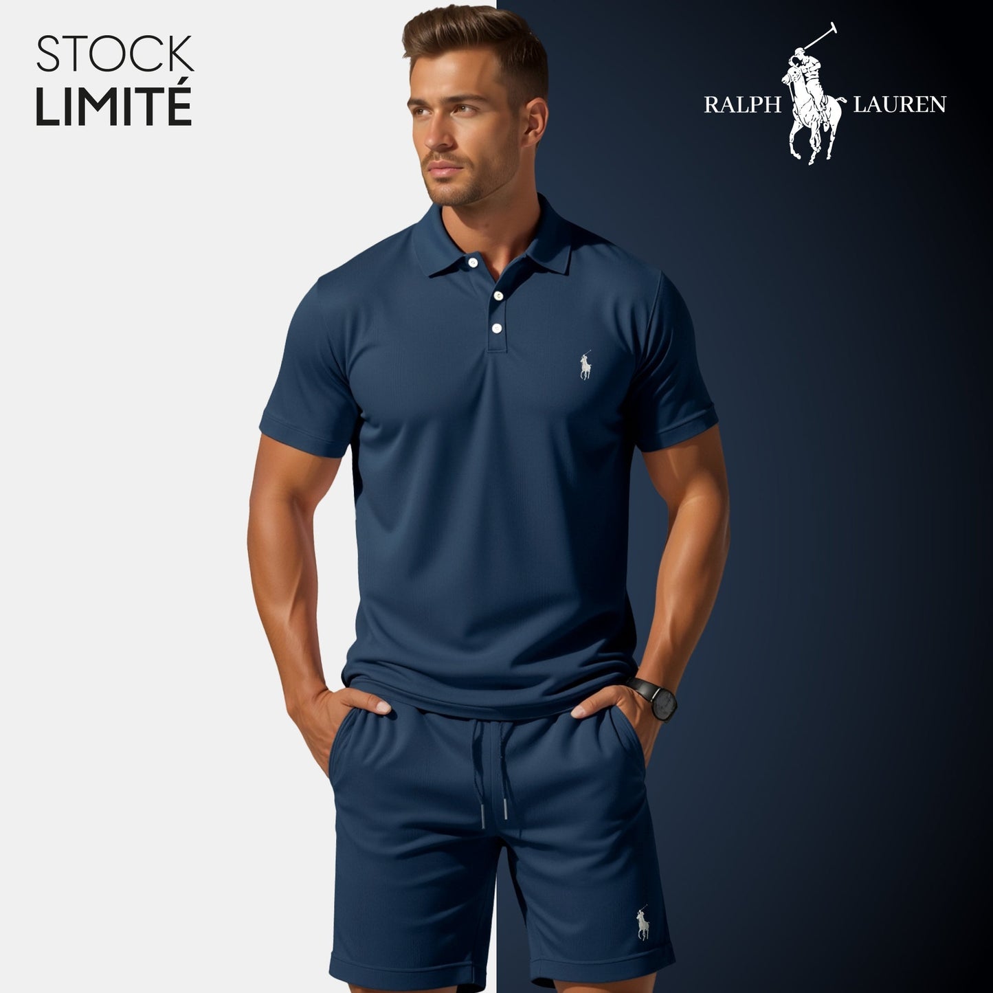Ensemble Polo & Short Homme – R&L® | Édition Limitée